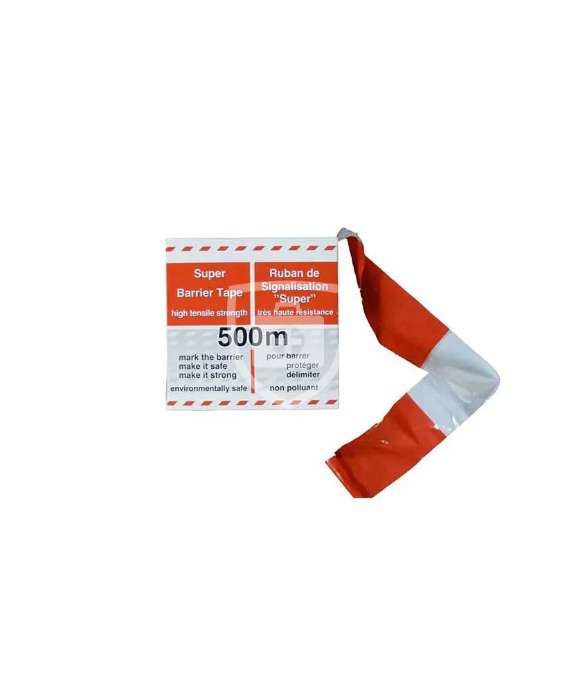 Afzetlint Rood/Wit 500 m