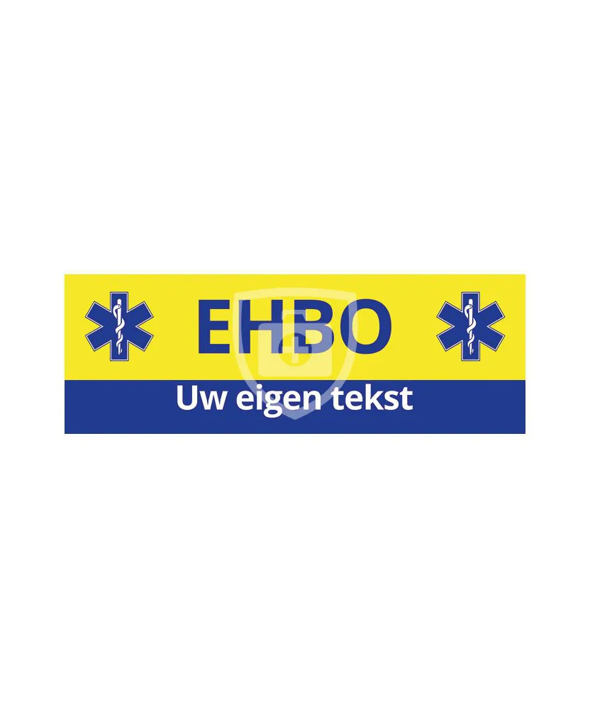 EHBO banner voor bij de EHBO post