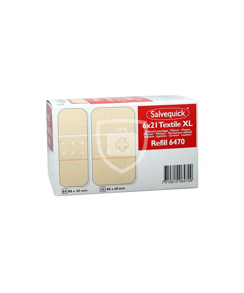 Salvequick 6 pack navulling 6470 - 21 textiel pleisters XL