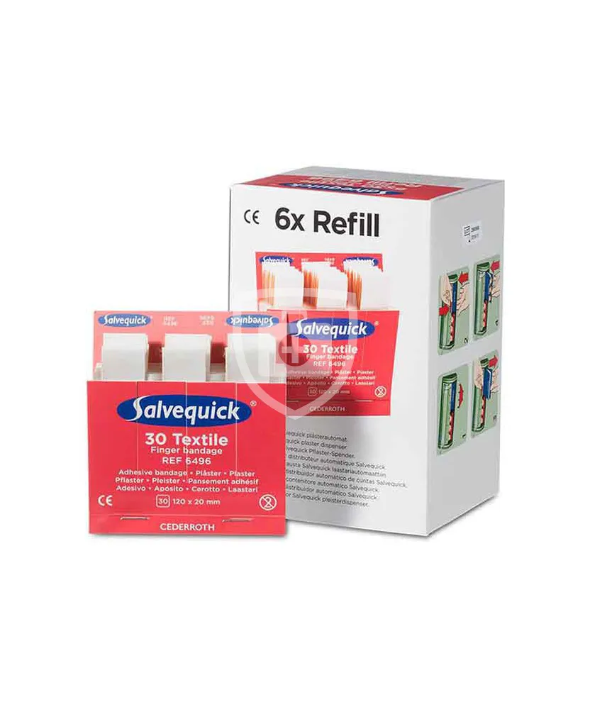 Salvequick 6 pack navulling 6496 - 30 vingerpleisters